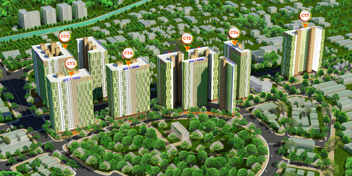 Khám phá khu vực xung quanh chung cư CT2 Booyoung. 1 image 253