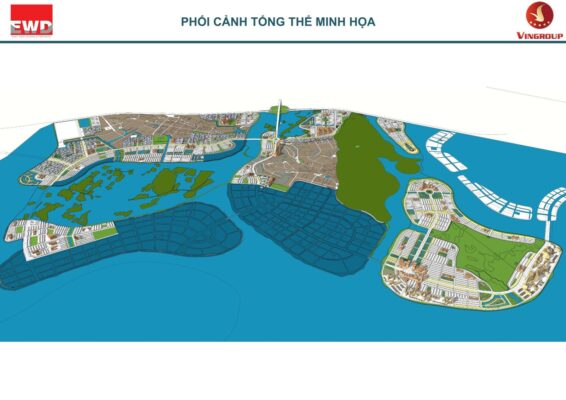Phối cảnh dự kiến Quy hoạch Vinhomes Hạ Long Xanh