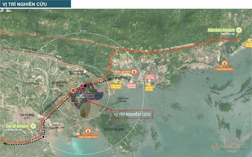 Vị trí Vinhomes Hạ Long Xanh