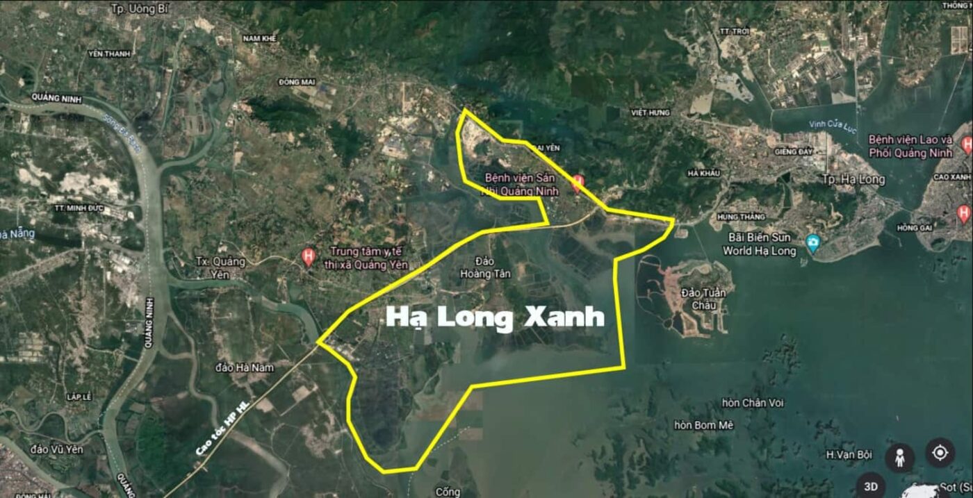 Ảnh vệ tinh Vinhomes Hạ Long Xanh