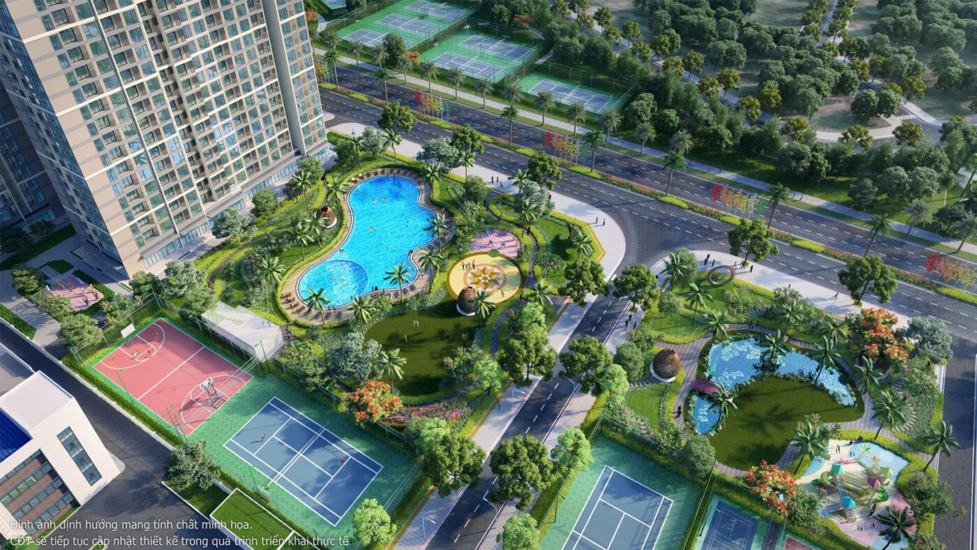 Đại công viên ven sông Bạch Đằng - tiện ích sinh thái Vinhomes Hạ Long Xanh