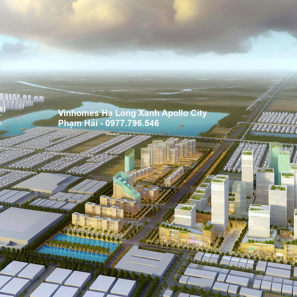 Phối cảnh tổng thể dự án Vinhomes Hạ Long Xanh