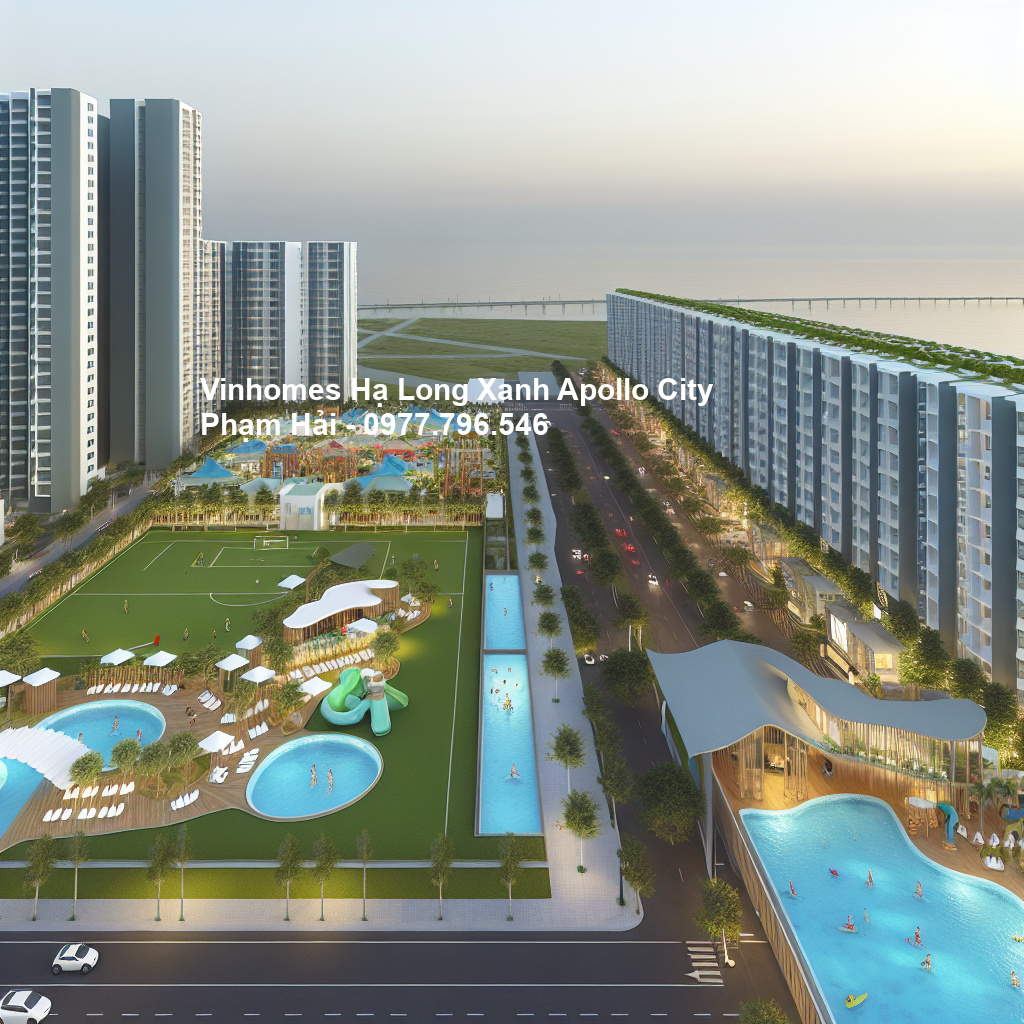 Phối cảnh tổng thể dự án Vinhomes Hạ Long Xanh