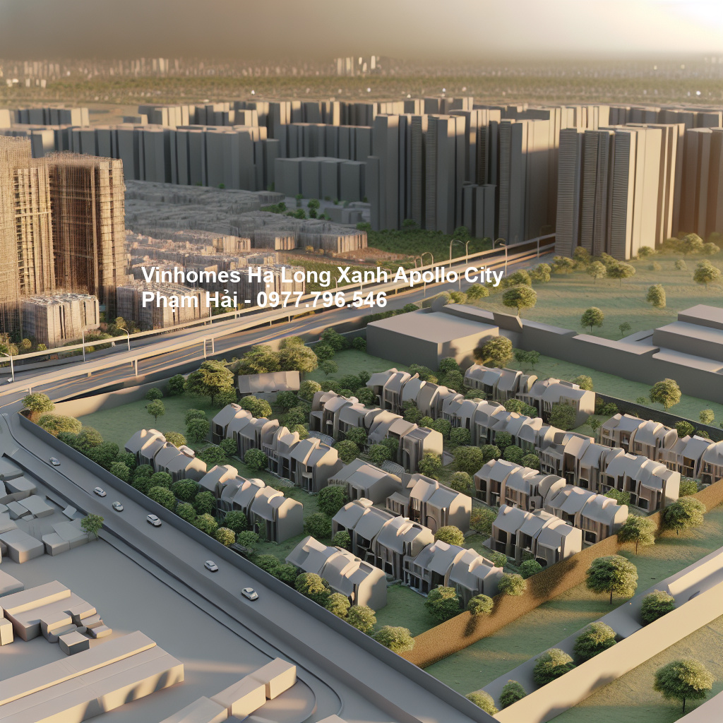 Phối cảnh tổng thể dự án Vinhomes Hạ Long Xanh
