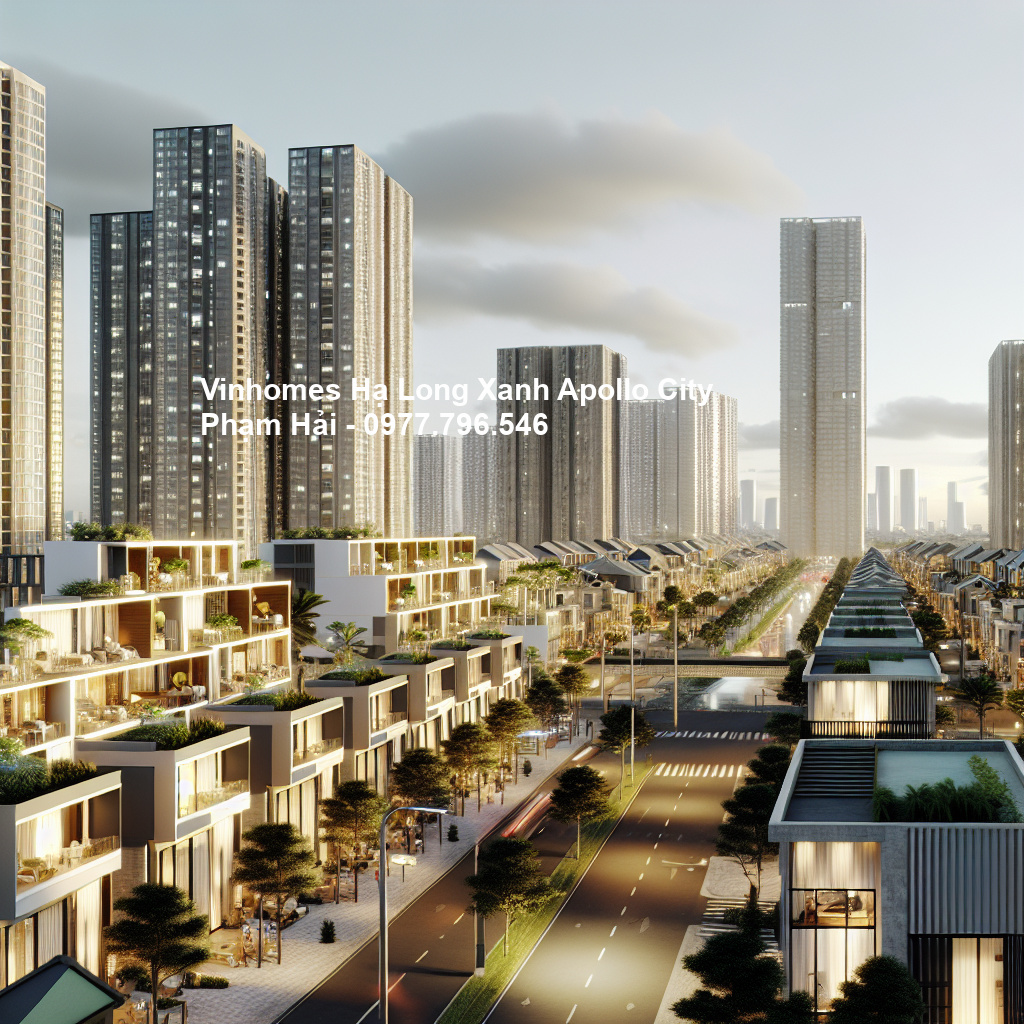 Phối cảnh tổng thể dự án Vinhomes Hạ Long Xanh