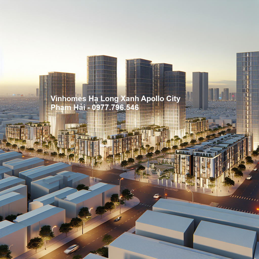 Phối cảnh tổng thể dự án Vinhomes Hạ Long Xanh