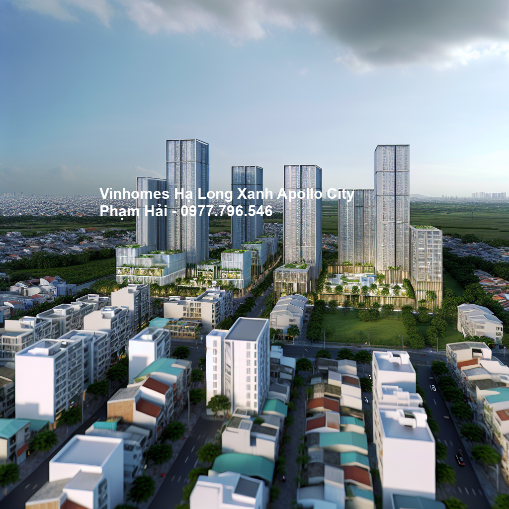 Phối cảnh tổng thể dự án Vinhomes Hạ Long Xanh