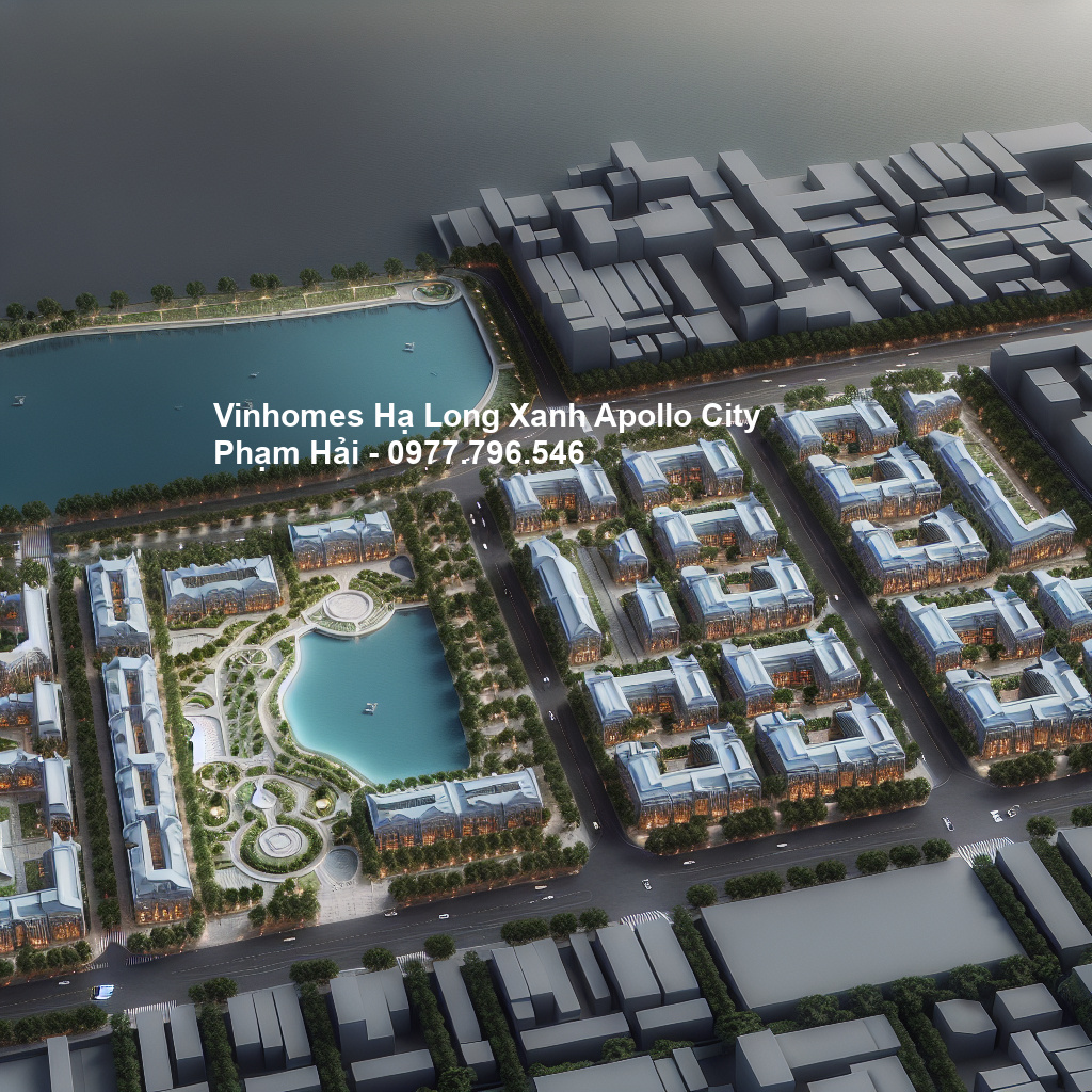 Phối cảnh tổng thể dự án Vinhomes Hạ Long Xanh
