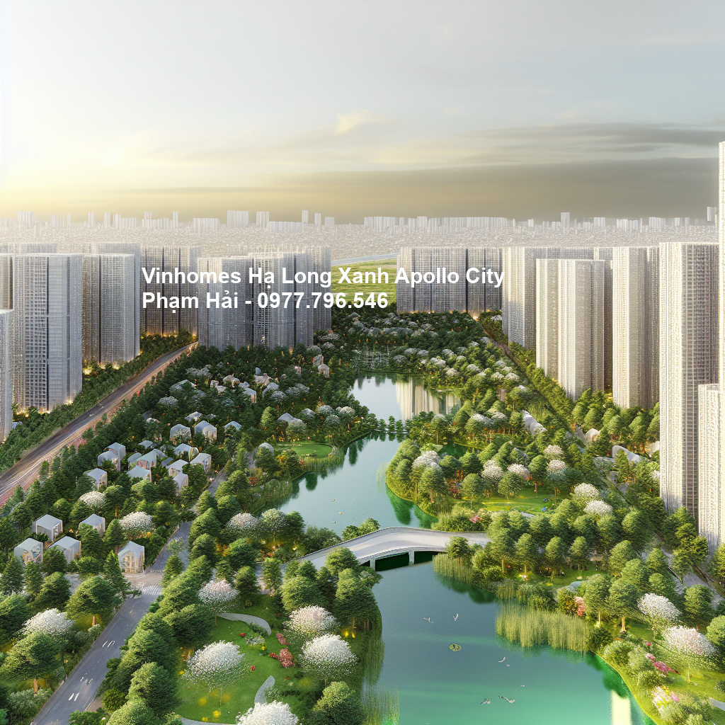 Phối cảnh tổng thể dự án Vinhomes Hạ Long Xanh