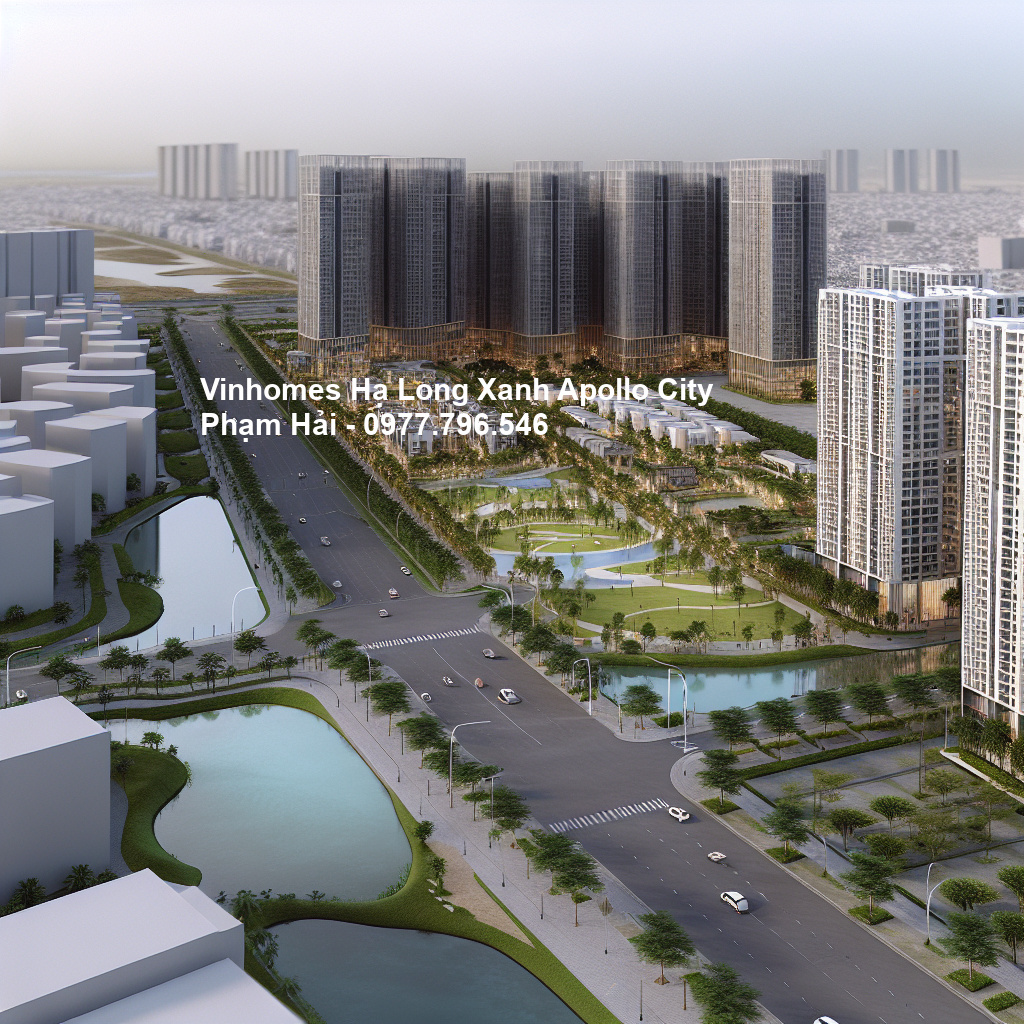 Phối cảnh tổng thể dự án Vinhomes Hạ Long Xanh