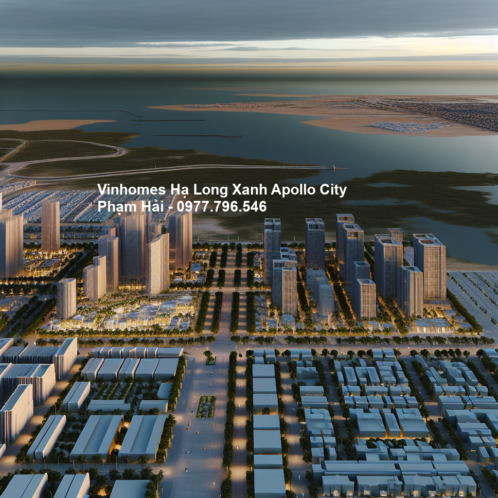 Phối cảnh tổng thể dự án Vinhomes Hạ Long Xanh