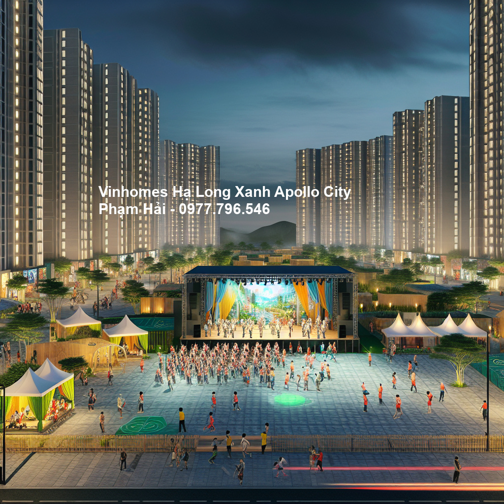 Sự kiện văn hóa tại Vinhomes Hạ Long Xanh - Điểm đến của cộng đồng tinh hoa 1 Phối cảnh tổng thể dự án Vinhomes Hạ Long Xanh