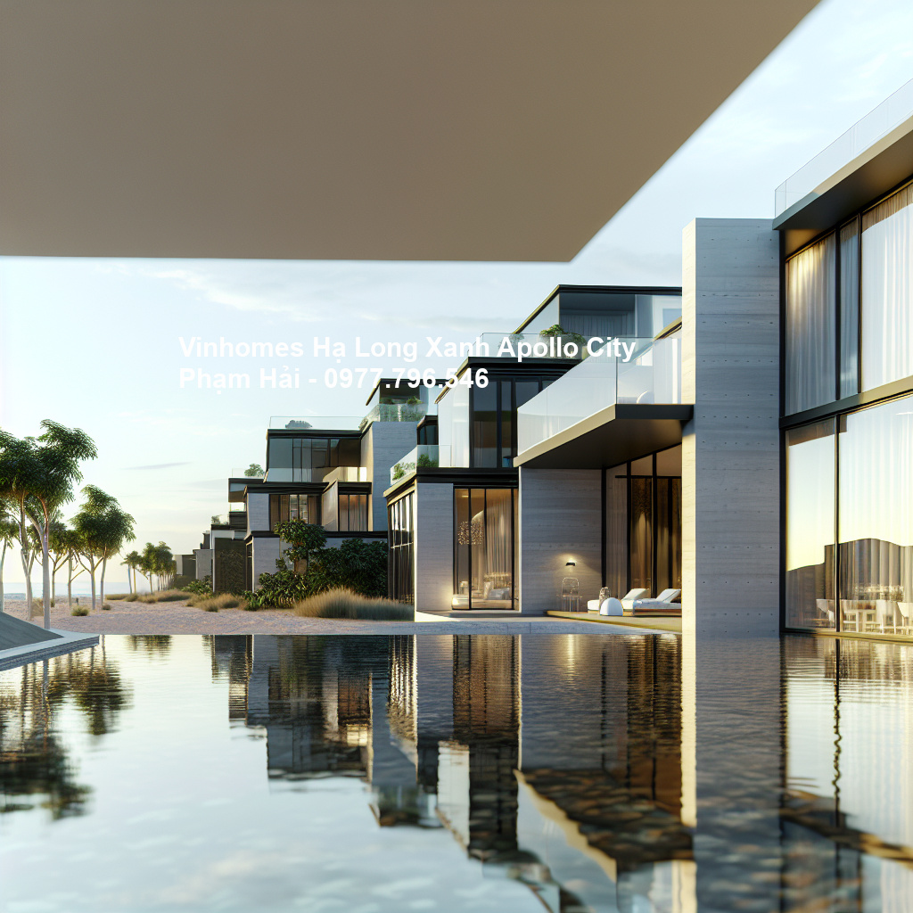 Thiết kế cảnh quan ven biển Vinhomes Hạ Long Xanh – Tuyệt tác nghỉ dưỡng giữa lòng thiên nhiên 1 Phối cảnh tổng thể dự án Vinhomes Hạ Long Xanh