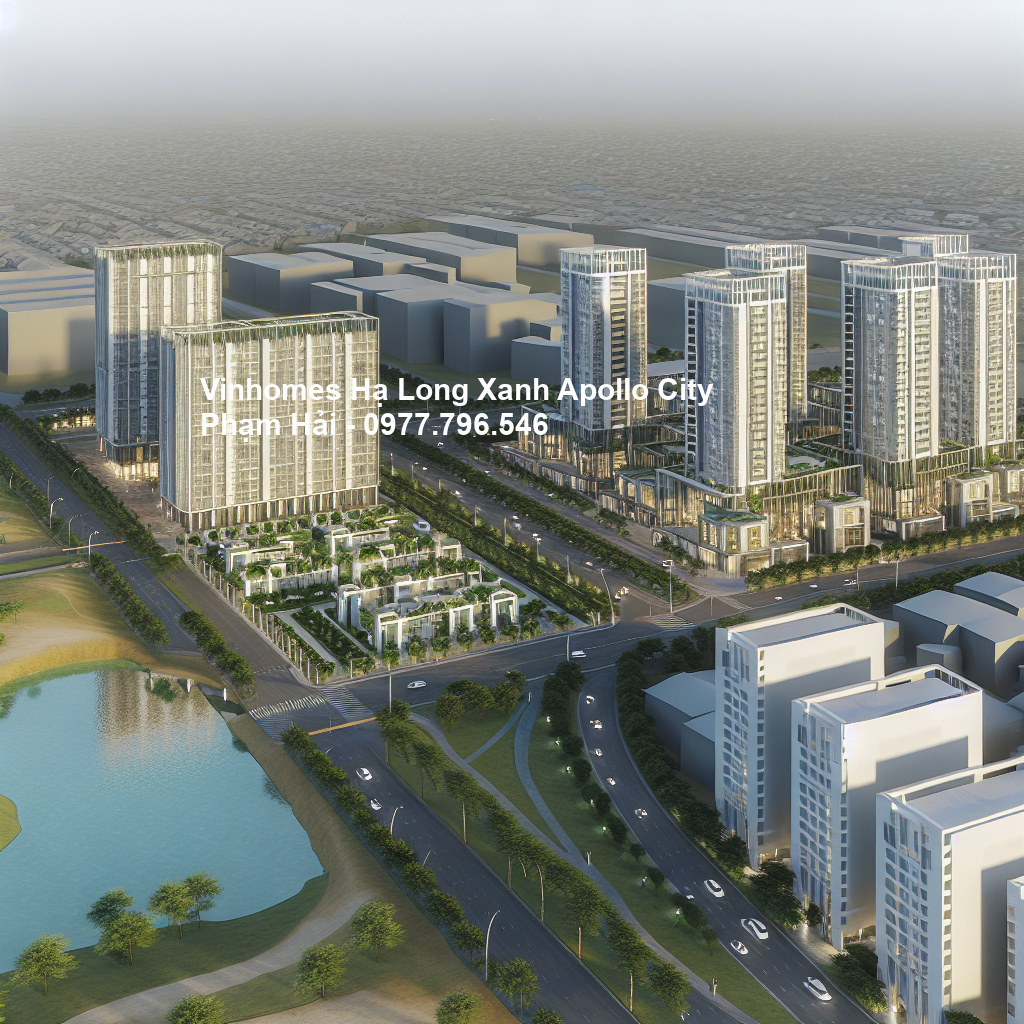 Tiện ích nội khu Vinhomes Hạ Long Xanh - Chuẩn sống thượng lưu tại Vinhomes Apollo City 1 Phối cảnh tổng thể dự án Vinhomes Hạ Long Xanh