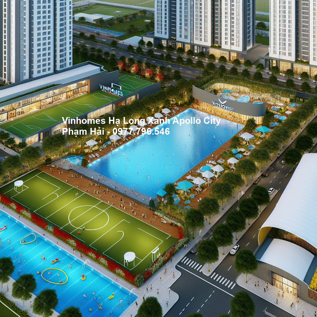 Phối cảnh tổng thể dự án Vinhomes Hạ Long Xanh