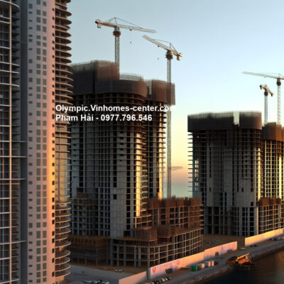 tiến độ xây dựng & thời gian bàn giao vinhomes olympic - hình ảnh minh họa dự án