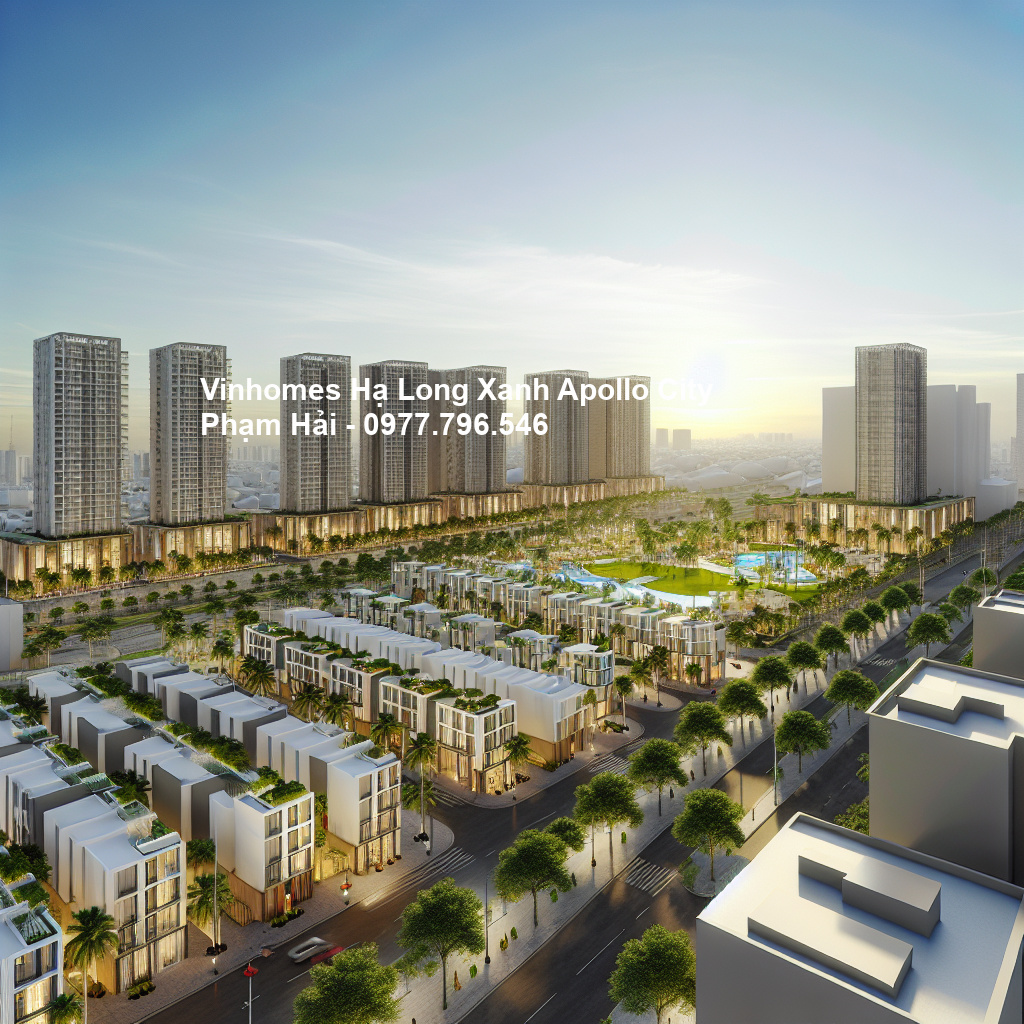 Phối cảnh tổng thể dự án Vinhomes Hạ Long Xanh