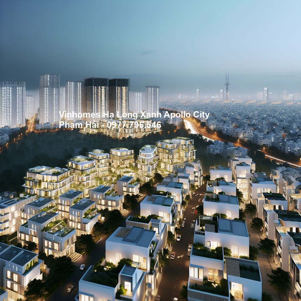 Phối cảnh tổng thể dự án Vinhomes Hạ Long Xanh