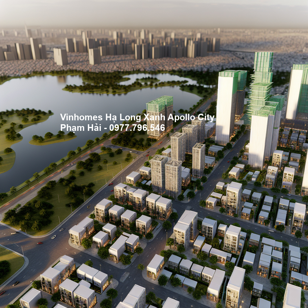 Phối cảnh tổng thể dự án Vinhomes Hạ Long Xanh