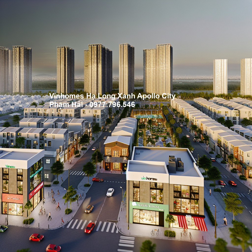 Phối cảnh tổng thể dự án Vinhomes Hạ Long Xanh