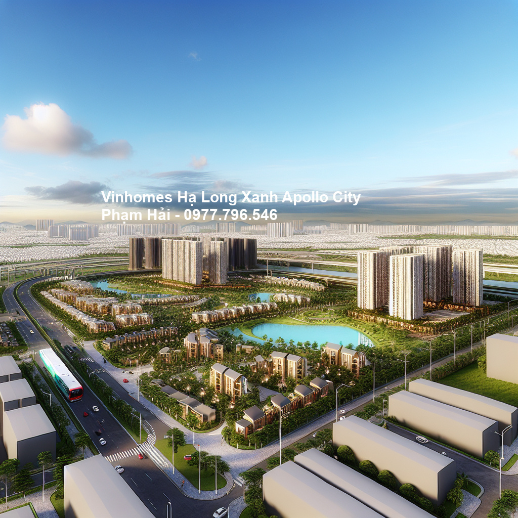 Phối cảnh tổng thể dự án Vinhomes Hạ Long Xanh