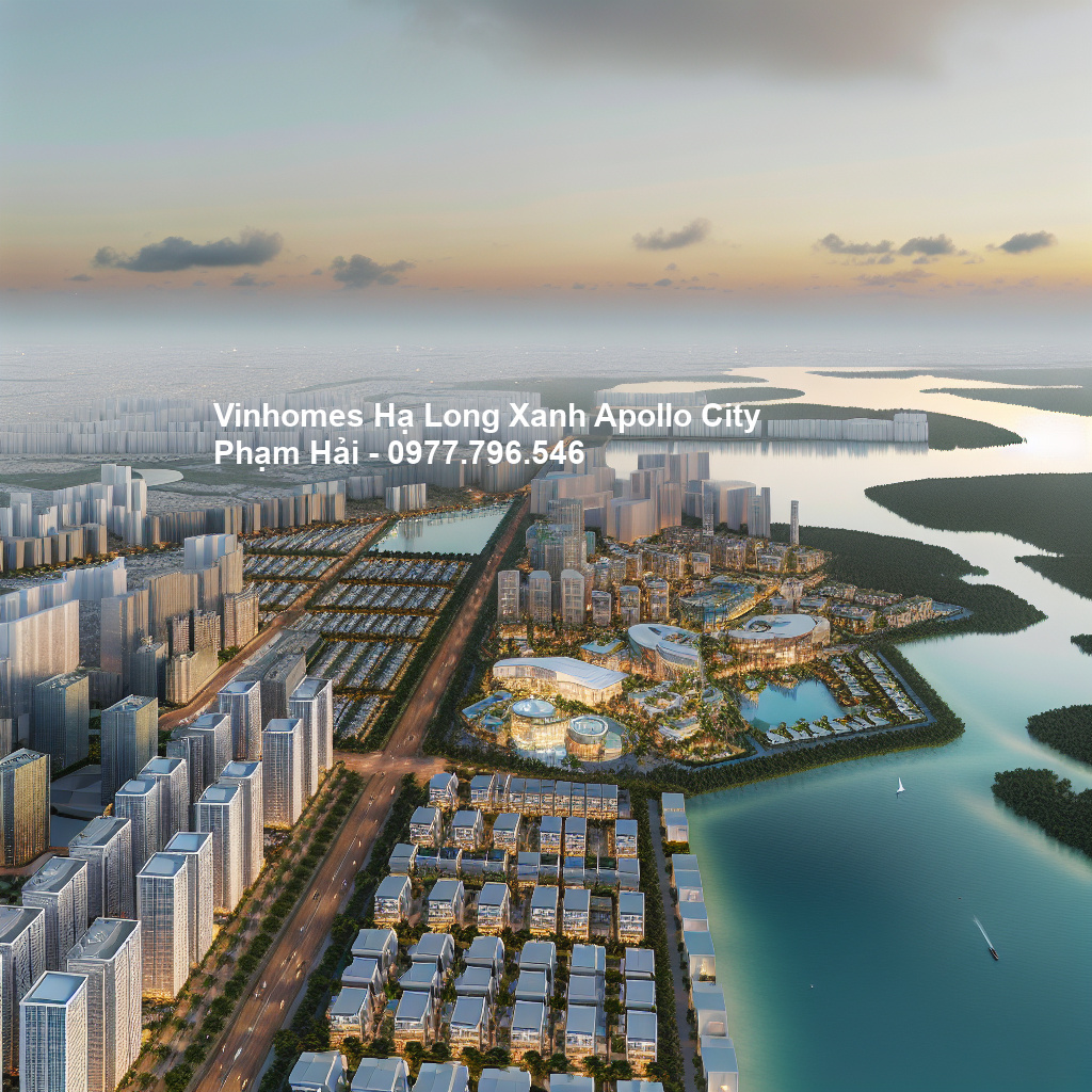 Phối cảnh tổng thể dự án Vinhomes Hạ Long Xanh
