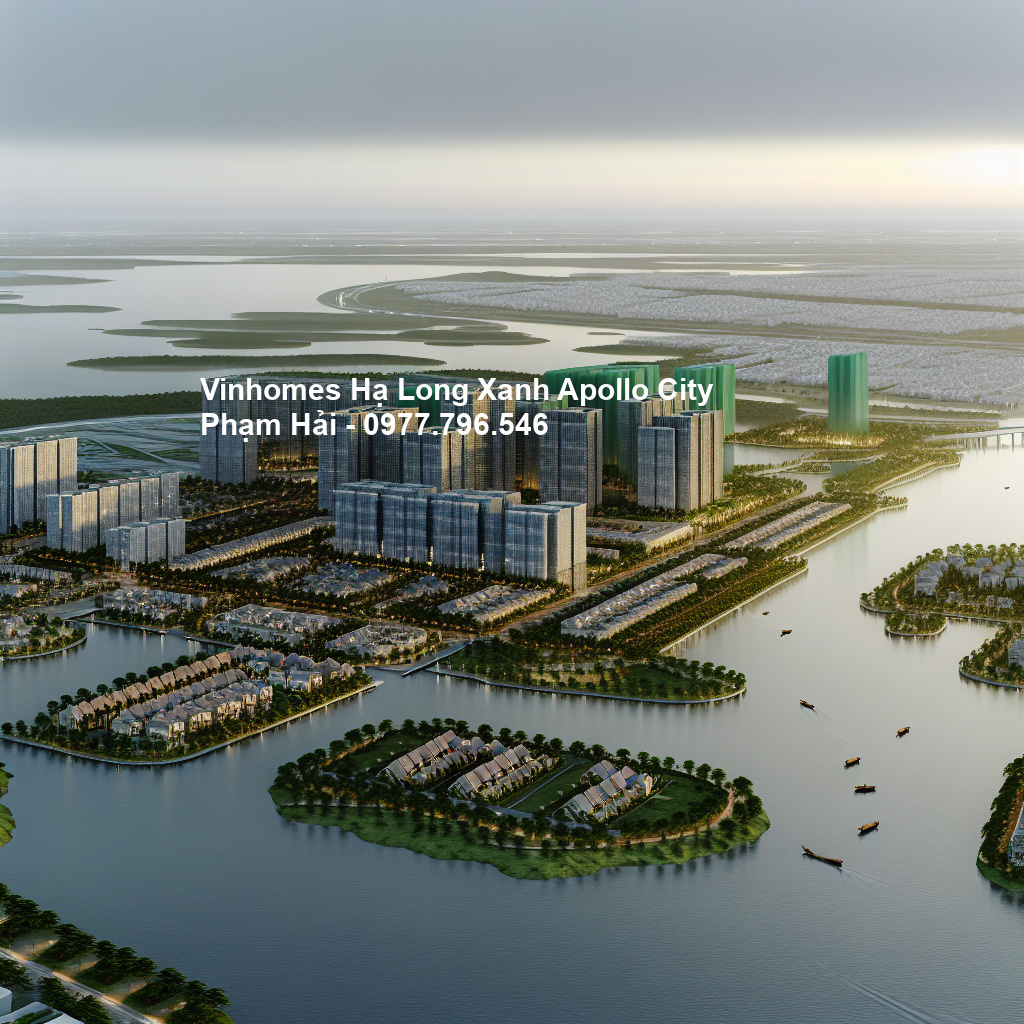 Phối cảnh tổng thể dự án Vinhomes Hạ Long Xanh