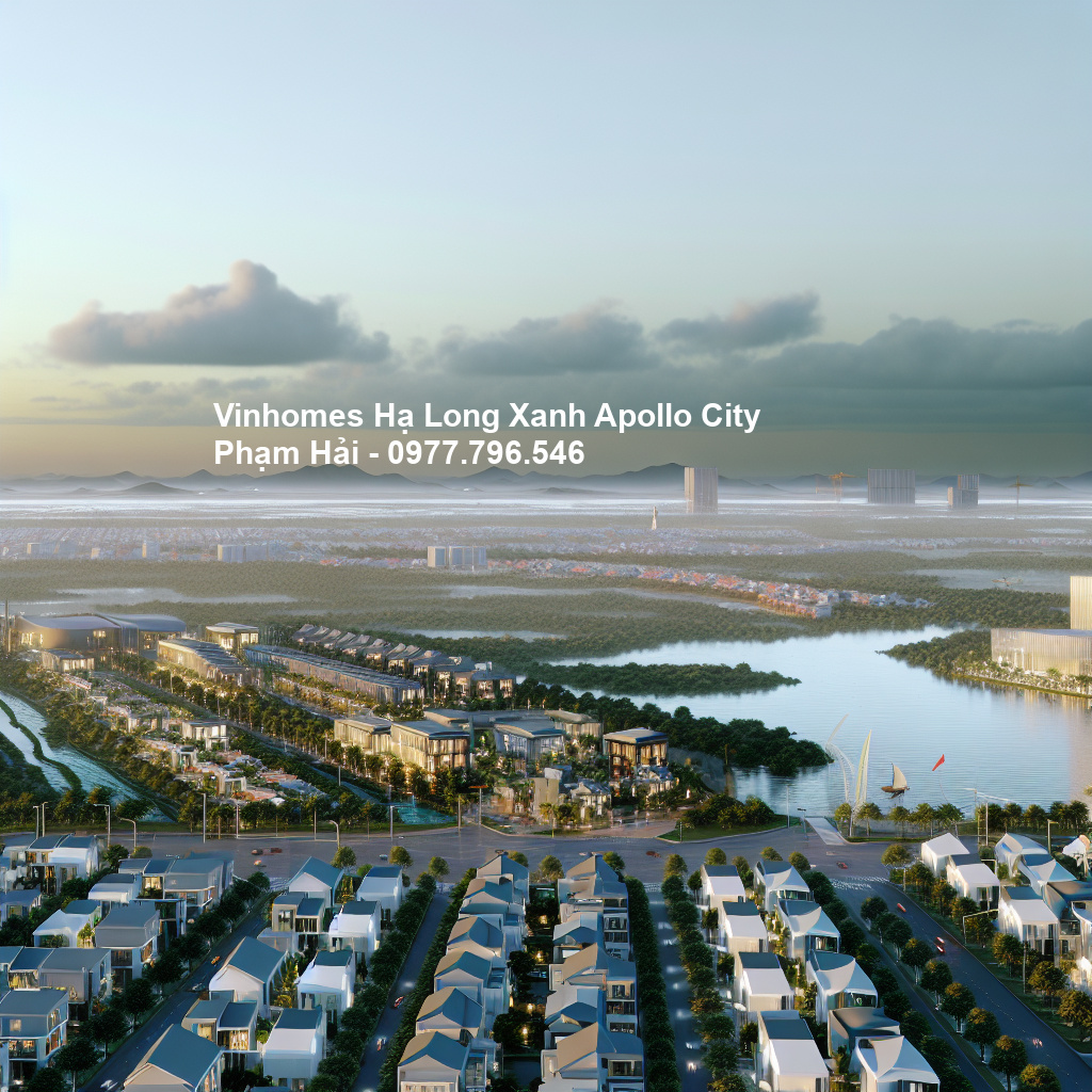 Phối cảnh tổng thể dự án Vinhomes Hạ Long Xanh