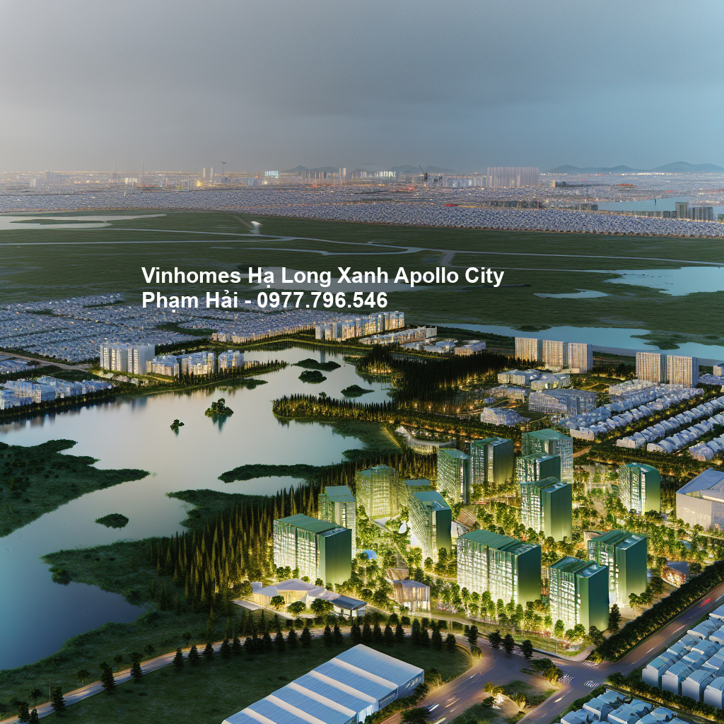 Phối cảnh tổng thể dự án Vinhomes Hạ Long Xanh