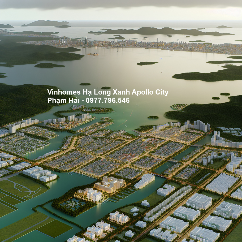 Tổng quan Vinhomes Hạ Long Xanh – Siêu đô thị xanh đẳng cấp bên kỳ quan 1 Phối cảnh tổng thể dự án Vinhomes Hạ Long Xanh