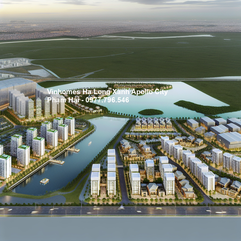 Phối cảnh tổng thể dự án Vinhomes Hạ Long Xanh