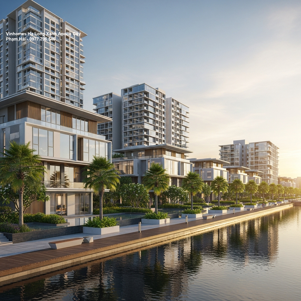 Tổng quan Vinhomes Hạ Long Xanh – Biểu tượng mới của đô thị sinh thái ven biển phía Bắc 1 Phối cảnh tổng thể dự án