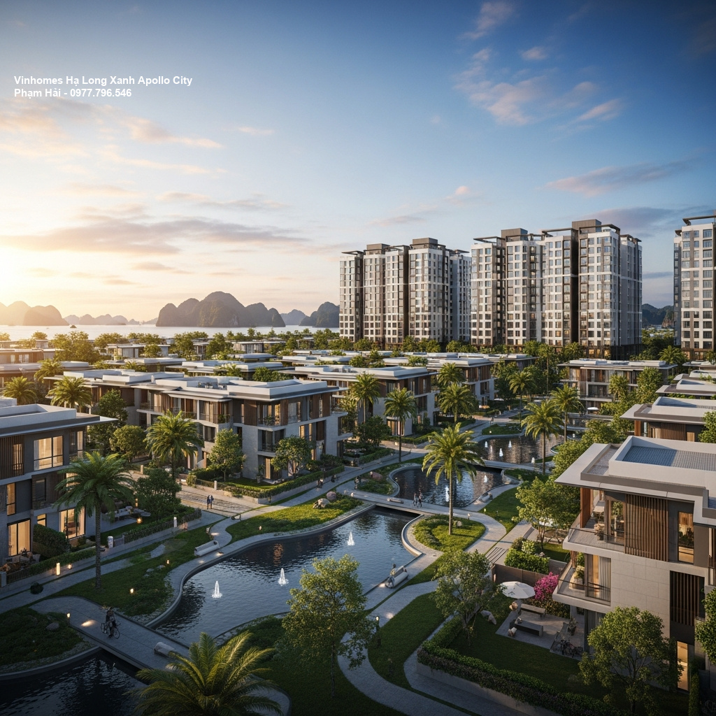 Tổng quan Vinhomes Hạ Long Xanh – Biểu tượng sống đẳng cấp bên kỳ quan thế giới 1 Phối cảnh tổng thể dự án
