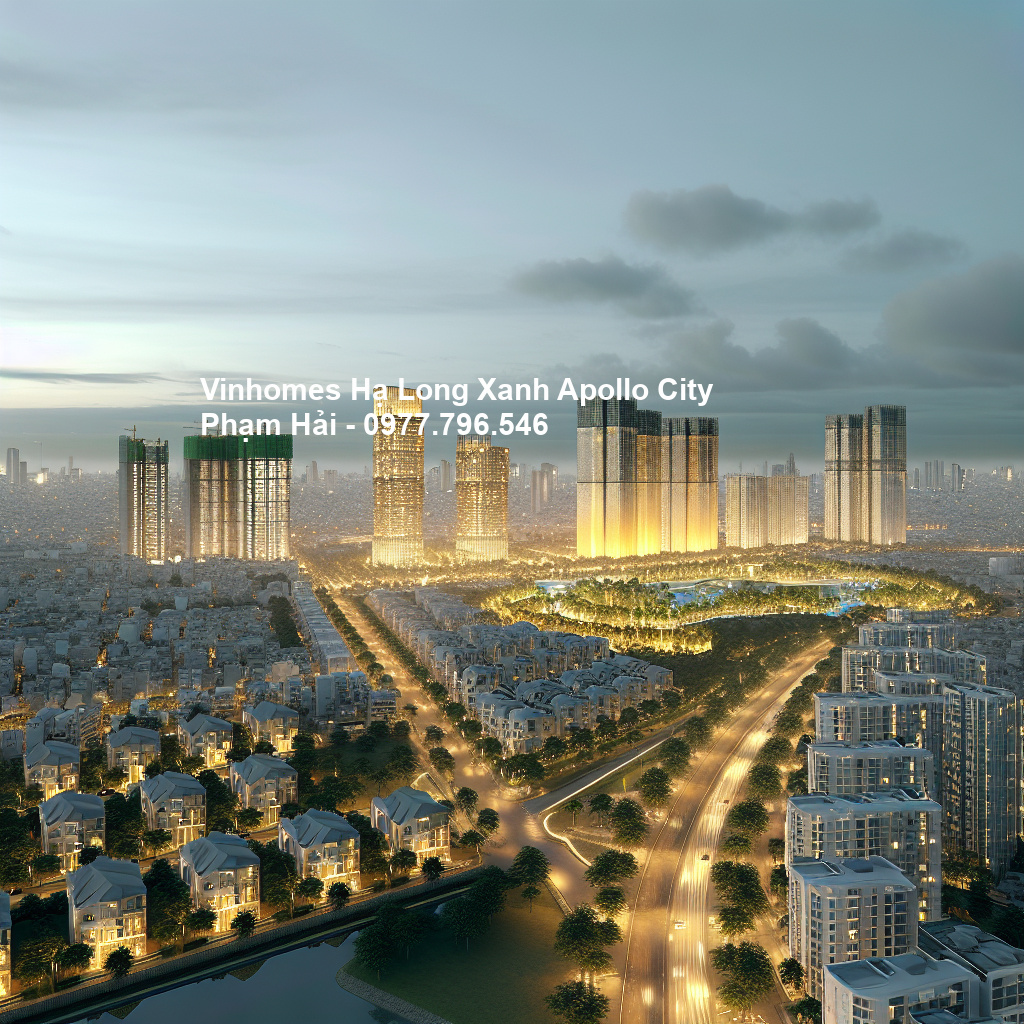 Phối cảnh tổng thể dự án Vinhomes Hạ Long Xanh