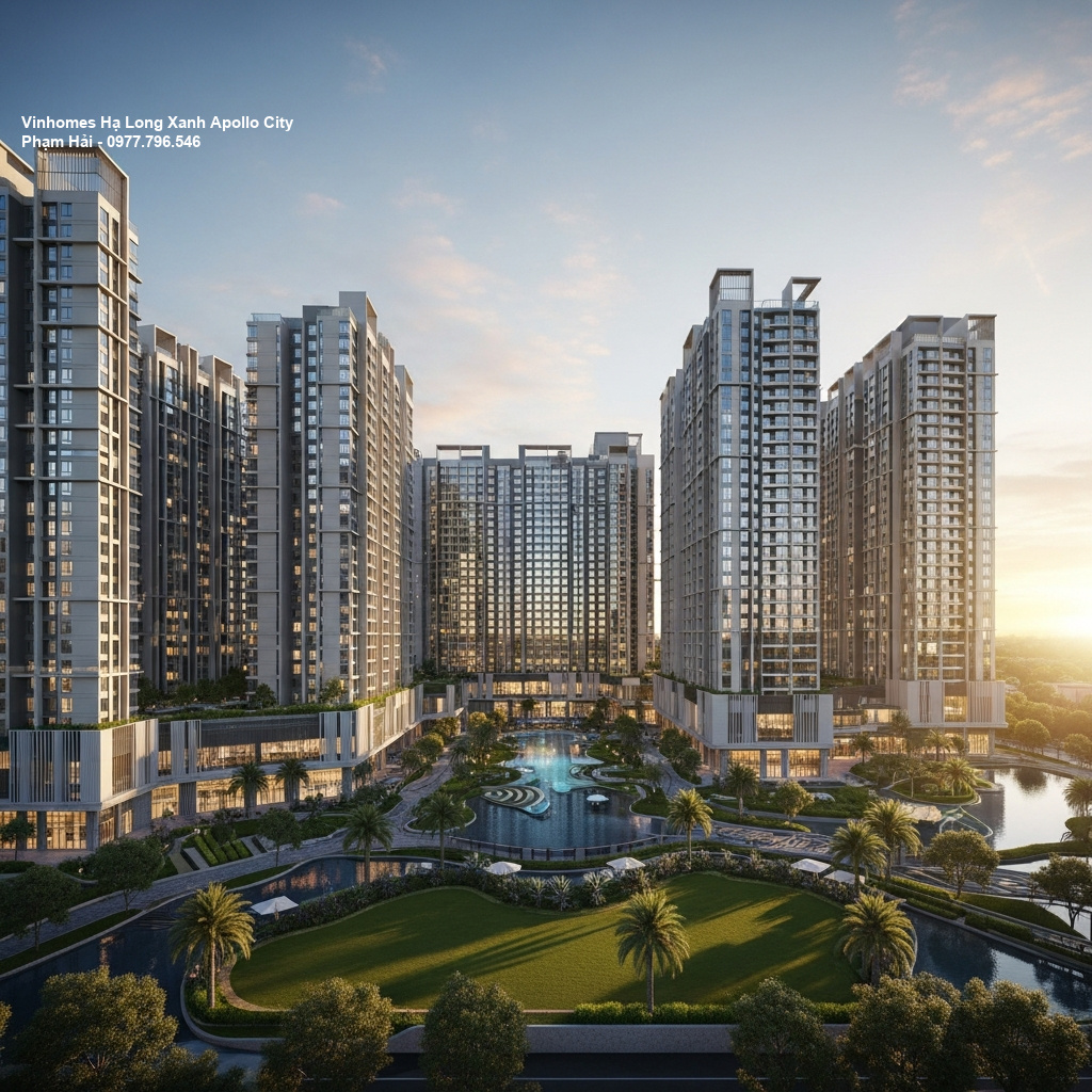 Khi nào mở bán Vinhomes Hạ Long Xanh – Cập nhật nóng về Vinhomes Apollo City 1 Phối cảnh tổng thể dự án