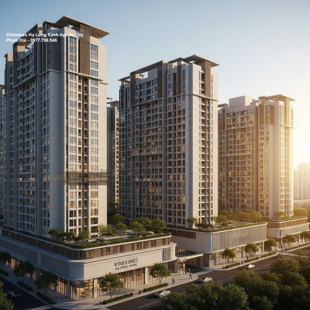 Phong thủy Vinhomes Hạ Long Xanh – Vượng khí tụ hội nơi đất rồng thiêng 1 Phối cảnh tổng thể dự án