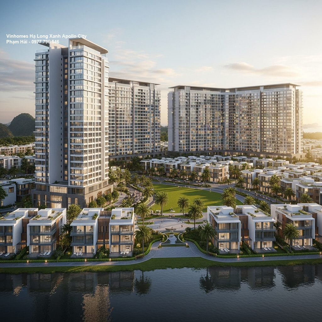 Tổng quan Vinhomes Hạ Long Xanh – Biểu tượng sống đỉnh cao giữa kỳ quan thiên nhiên 1 Phối cảnh tổng thể dự án
