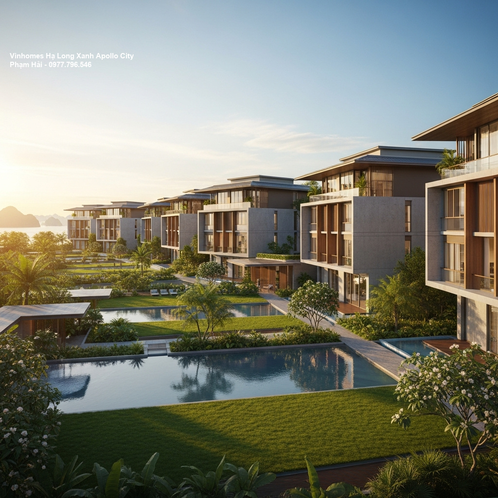 Tổng quan Vinhomes Hạ Long Xanh – Biểu tượng sống xanh đẳng cấp ven Vịnh Di sản 1 Phối cảnh tổng thể dự án