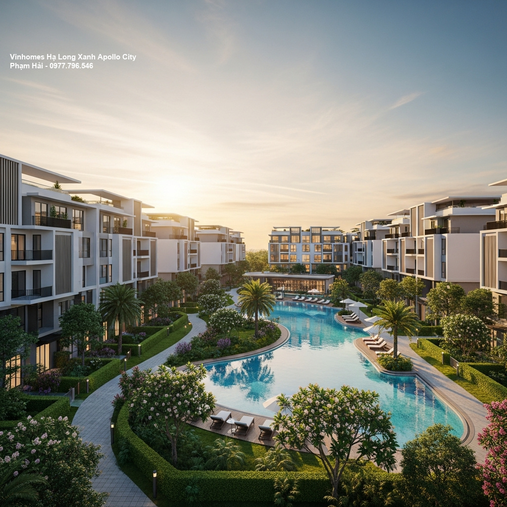 Tổng quan Vinhomes Hạ Long Xanh – Siêu đô thị sinh thái mang tầm vóc quốc tế 1 Phối cảnh tổng thể dự án