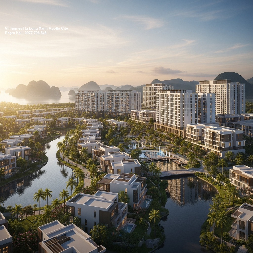 Tổng quan Vinhomes Hạ Long Xanh - Siêu dự án đô thị xanh khẳng định đẳng cấp sống thời đại mới 1 Phối cảnh tổng thể dự án