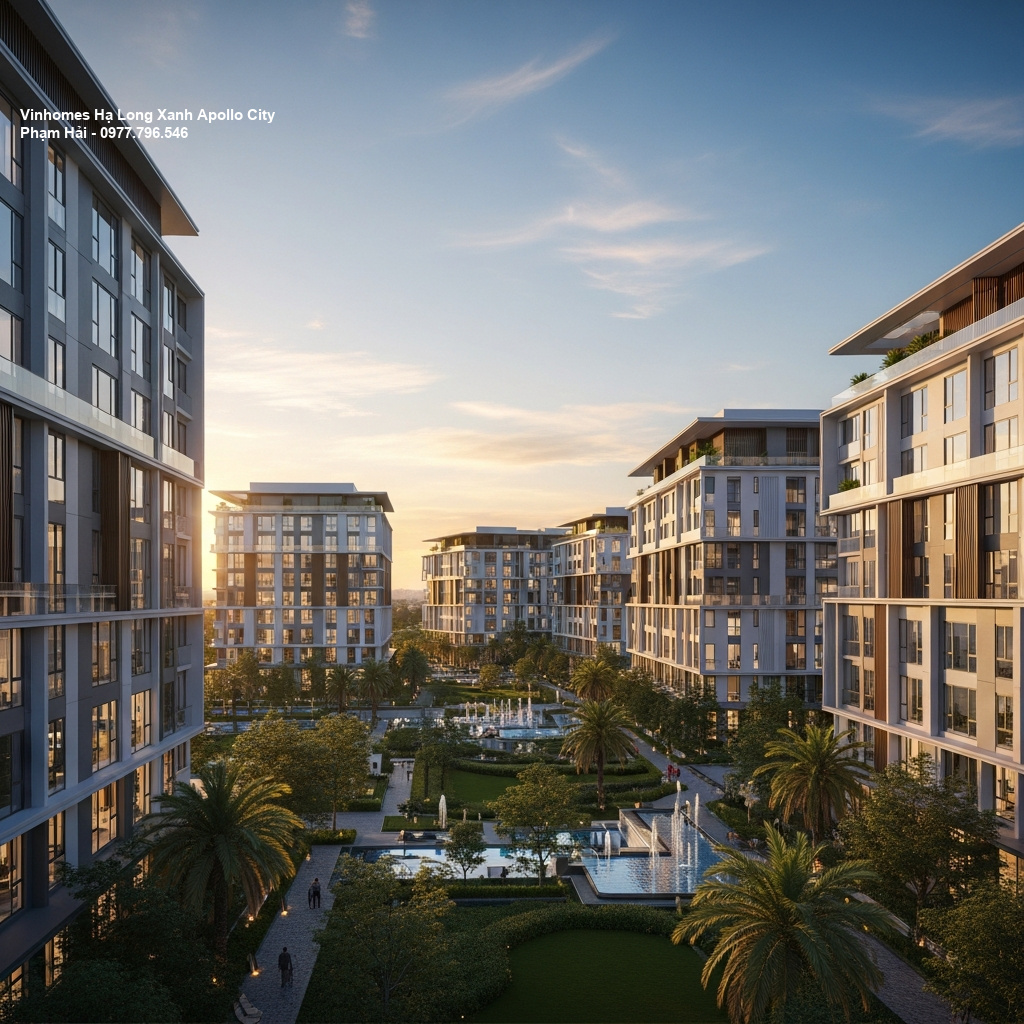 Sứ mệnh Vinhomes Hạ Long Xanh - Biểu tượng sống và đầu tư chiến lược tại Apollo City 1 Phối cảnh tổng thể dự án