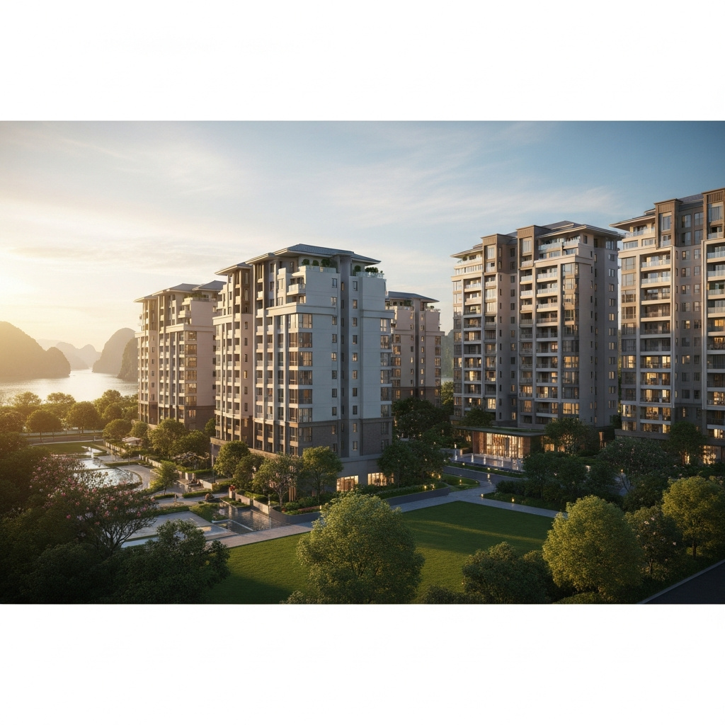 Ý nghĩa vị trí ven biển Vinhomes Hạ Long Xanh 1 Phối cảnh tổng thể dự án